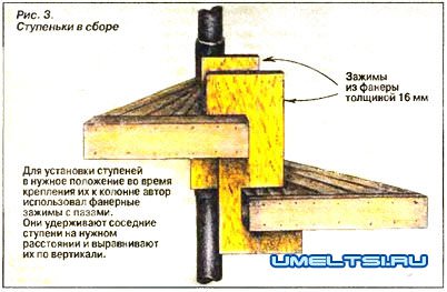 Винтовая лестница своими руками