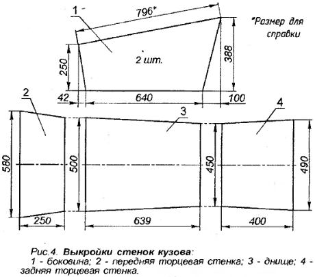 Самодельная тележка с кузовом своими руками