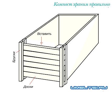 Компост храним правильно