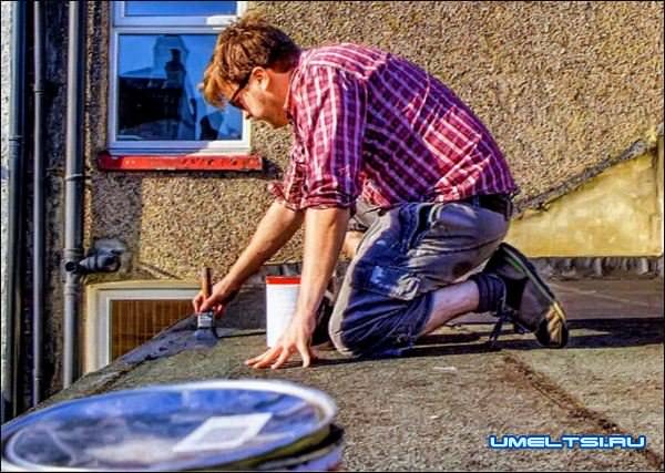 Как покрасить крышу дома