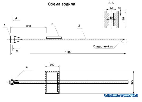 прицеп для мотоблока-чертежи 2