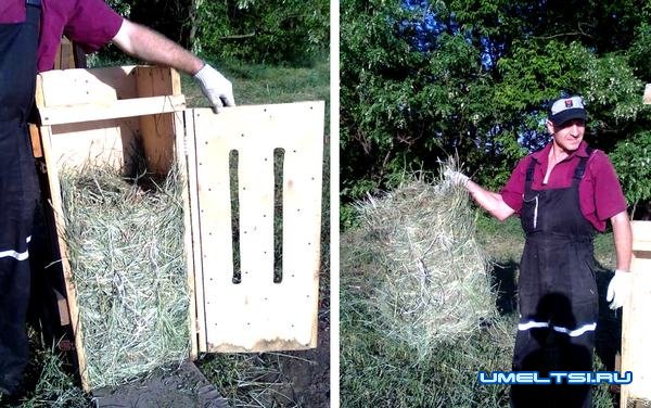 Ручной пресс из деревянного ящика Ручной пресс из деревянного ящика
