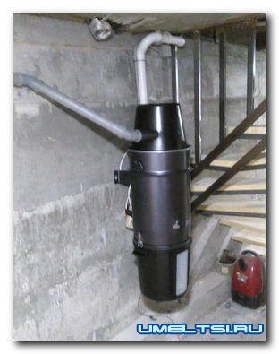Циклонный фильтр для пылесоса из канализационных труб